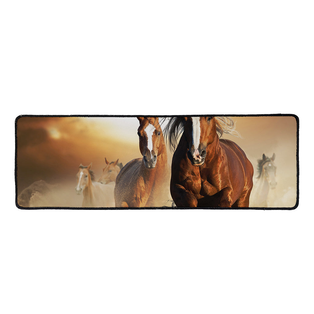 Running Wild Horses Print Long Kitchen Mat
