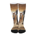 Running Wild Horses Print Long Socks