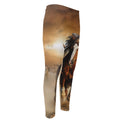 Running Wild Horses Print Men's Compression Pants