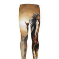 Running Wild Horses Print Men's Leggings