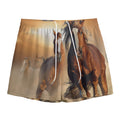 Running Wild Horses Print Mesh Shorts