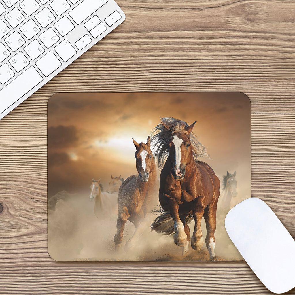 Running Wild Horses Print Mouse Pad