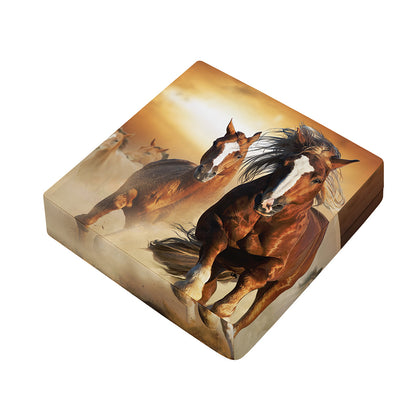 Running Wild Horses Print Outdoor Seat Cushion Cover