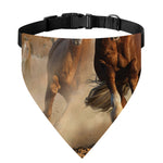 Running Wild Horses Print Over The Collar Dog Bandana