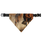 Running Wild Horses Print Over The Collar Dog Bandana