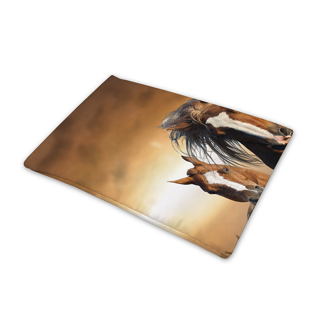 Running Wild Horses Print Pet Cooling Mat Cover