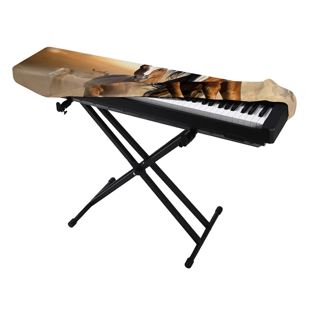 Running Wild Horses Print Piano Keyboard Cover