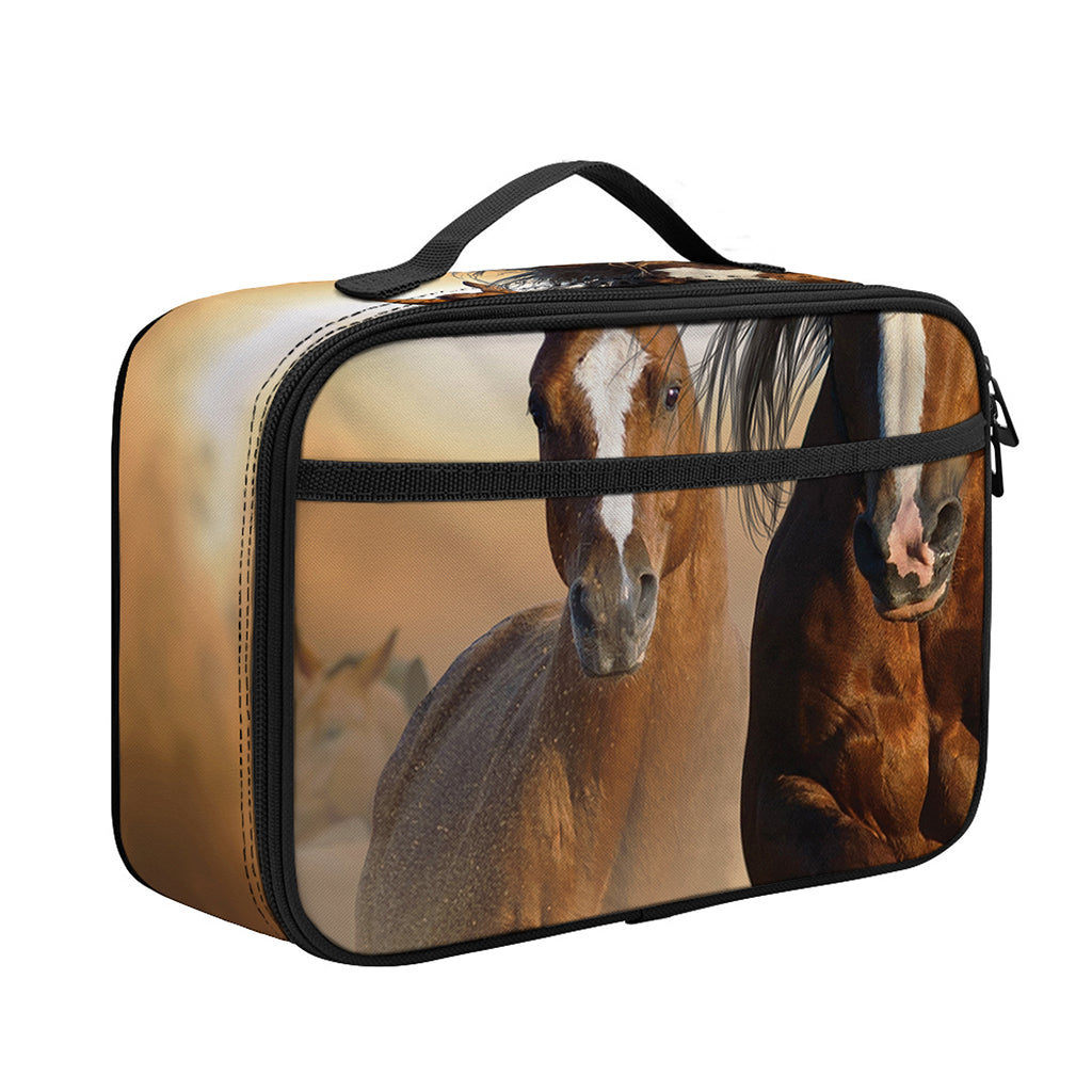 Running Wild Horses Print Portable Lunch Bag