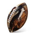 Running Wild Horses Print Rugby Ball
