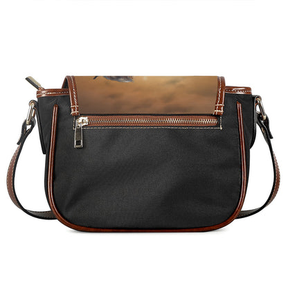 Running Wild Horses Print Saddle Bag