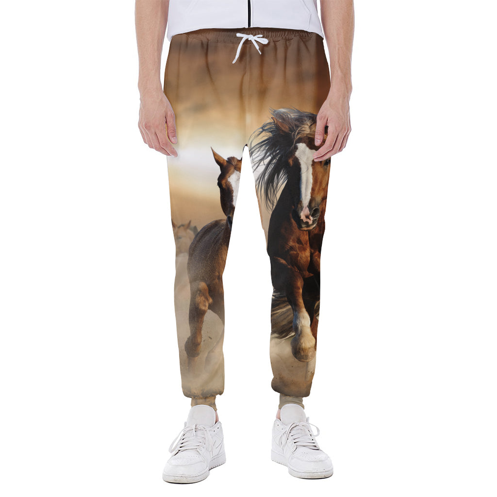 Running Wild Horses Print Scuba Joggers