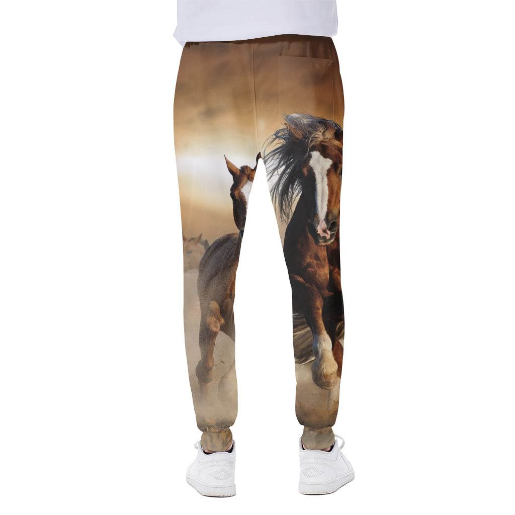 Running Wild Horses Print Scuba Joggers
