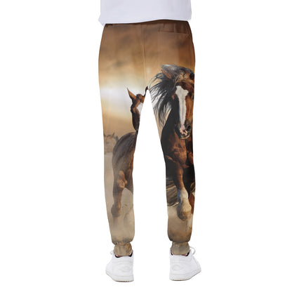 Running Wild Horses Print Scuba Joggers