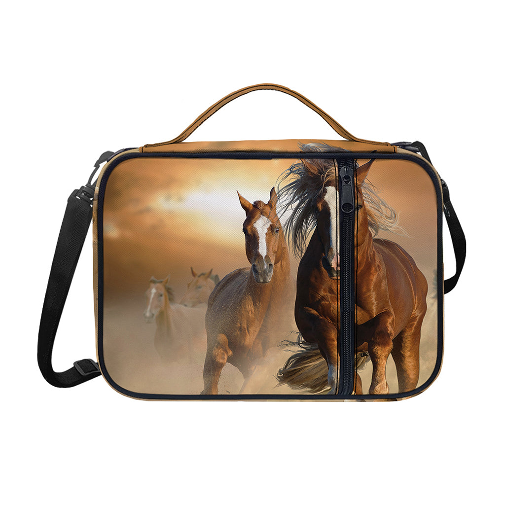 Running Wild Horses Print Shoulder Strap Bible Bag