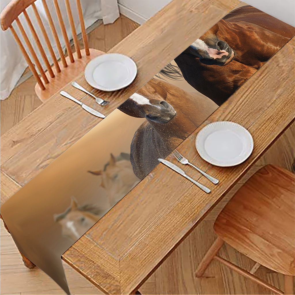 Running Wild Horses Print Table Runner