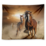 Running Wild Horses Print Tapestry