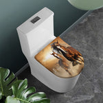 Running Wild Horses Print Toilet Lid Cover