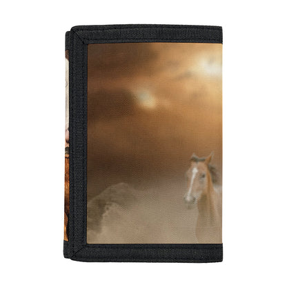 Running Wild Horses Print Trifold Wallet