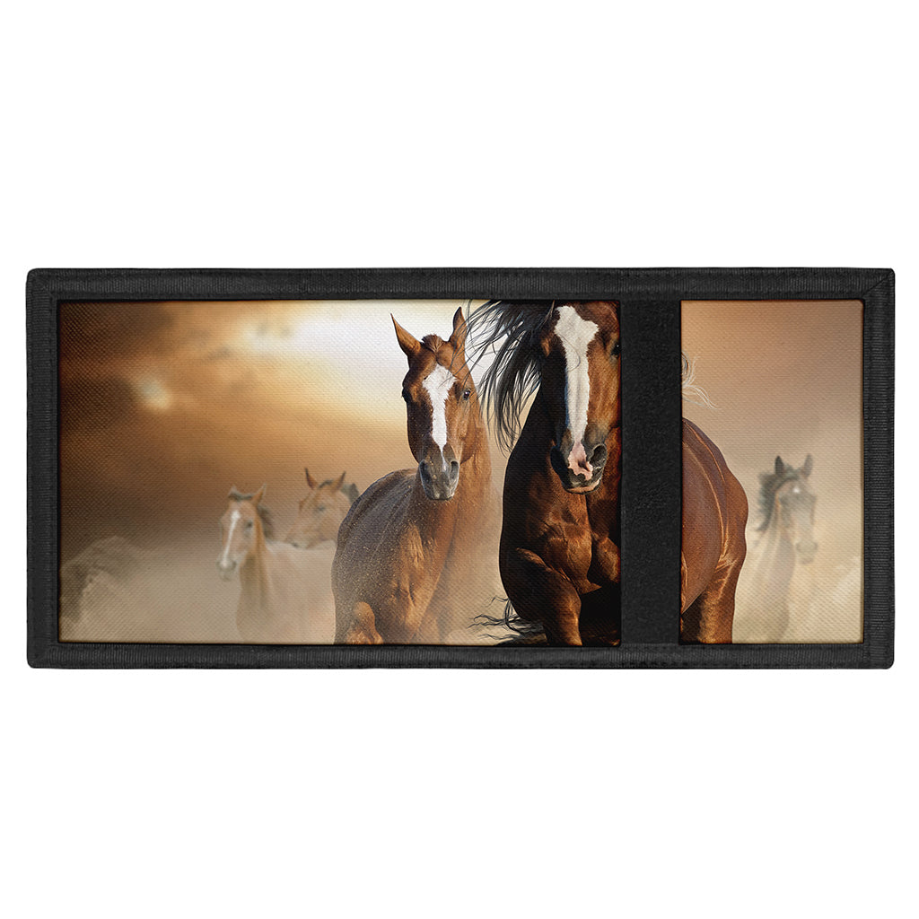 Running Wild Horses Print Trifold Wallet