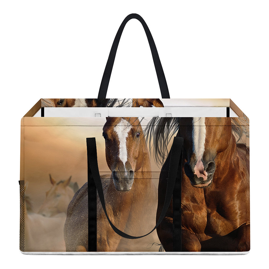 Running Wild Horses Print Utility Tote Bag