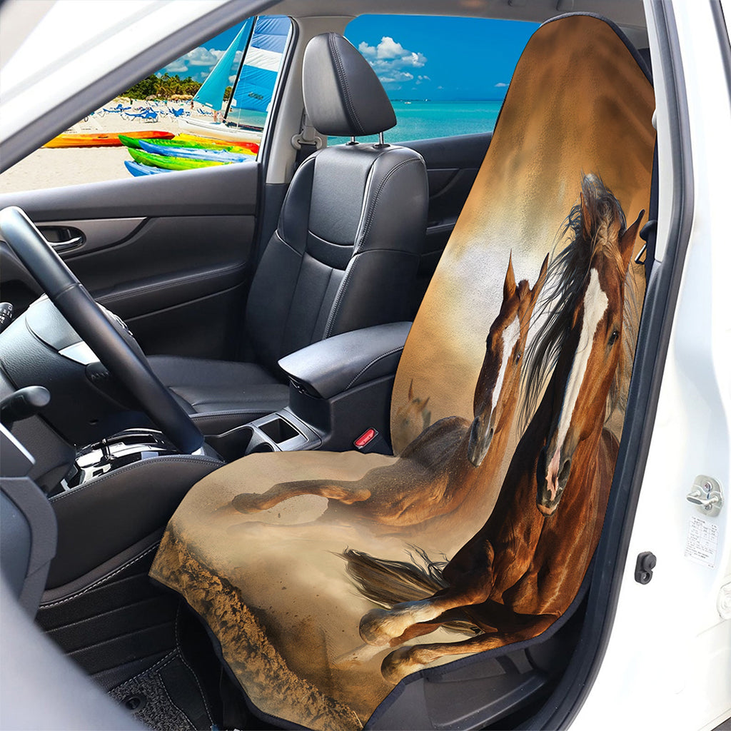 Running Wild Horses Print Waterproof Car Seat Cover