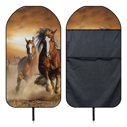 Running Wild Horses Print Waterproof Car Seat Cover