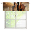 Running Wild Horses Print Window Valance