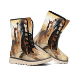 Running Wild Horses Print Winter Boots