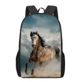 Running Wild Stallion Horse Print 17 Inch Backpack