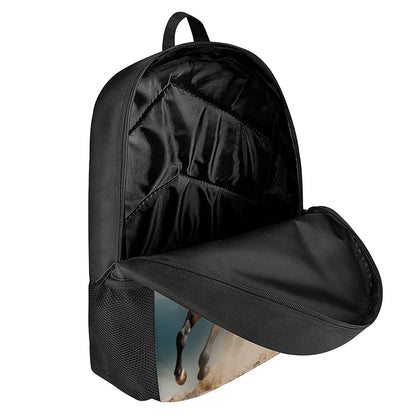 Running Wild Stallion Horse Print 17 Inch Backpack