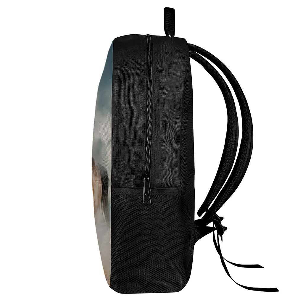 Running Wild Stallion Horse Print 17 Inch Backpack