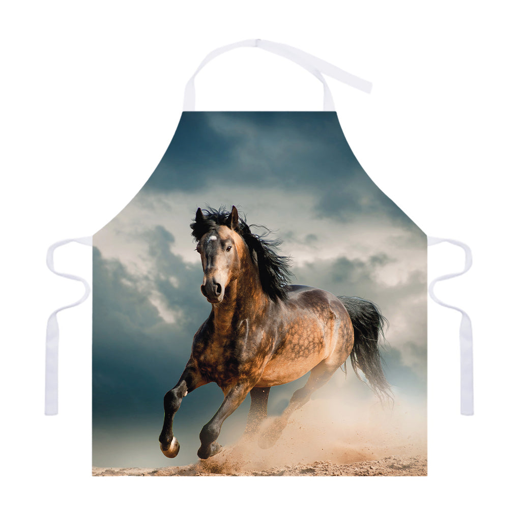 Running Wild Stallion Horse Print Adjustable Apron