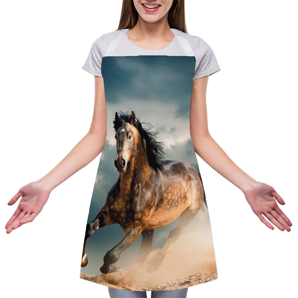 Running Wild Stallion Horse Print Adjustable Apron