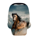Running Wild Stallion Horse Print Baby Seat Cover
