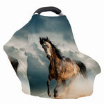 Running Wild Stallion Horse Print Baby Seat Cover