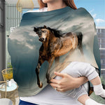 Running Wild Stallion Horse Print Baby Seat Cover