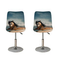 Running Wild Stallion Horse Print Bar Stool Covers