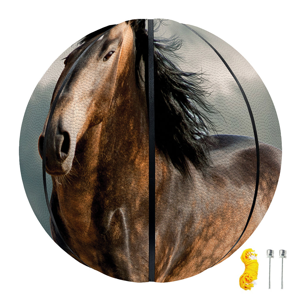 Running Wild Stallion Horse Print Basketball