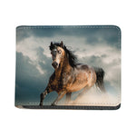 Running Wild Stallion Horse Print Bifold Wallet