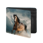 Running Wild Stallion Horse Print Bifold Wallet
