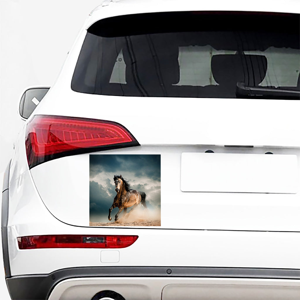 Running Wild Stallion Horse Print Car Sticker