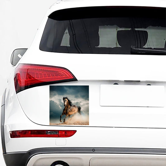 Running Wild Stallion Horse Print Car Sticker
