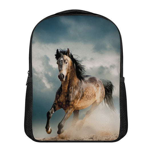 Running Wild Stallion Horse Print Casual Backpack