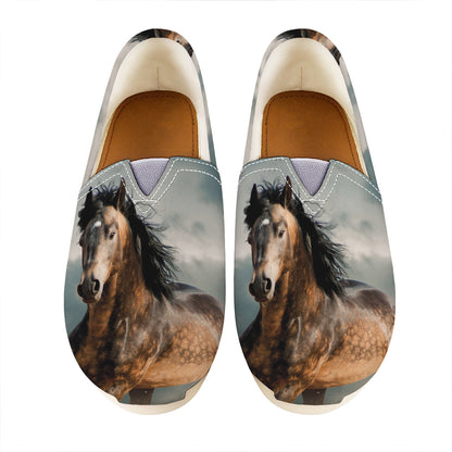 Running Wild Stallion Horse Print Casual Shoes