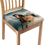 Running Wild Stallion Horse Print Chair Cushion Cover