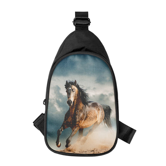 Running Wild Stallion Horse Print Chest Bag