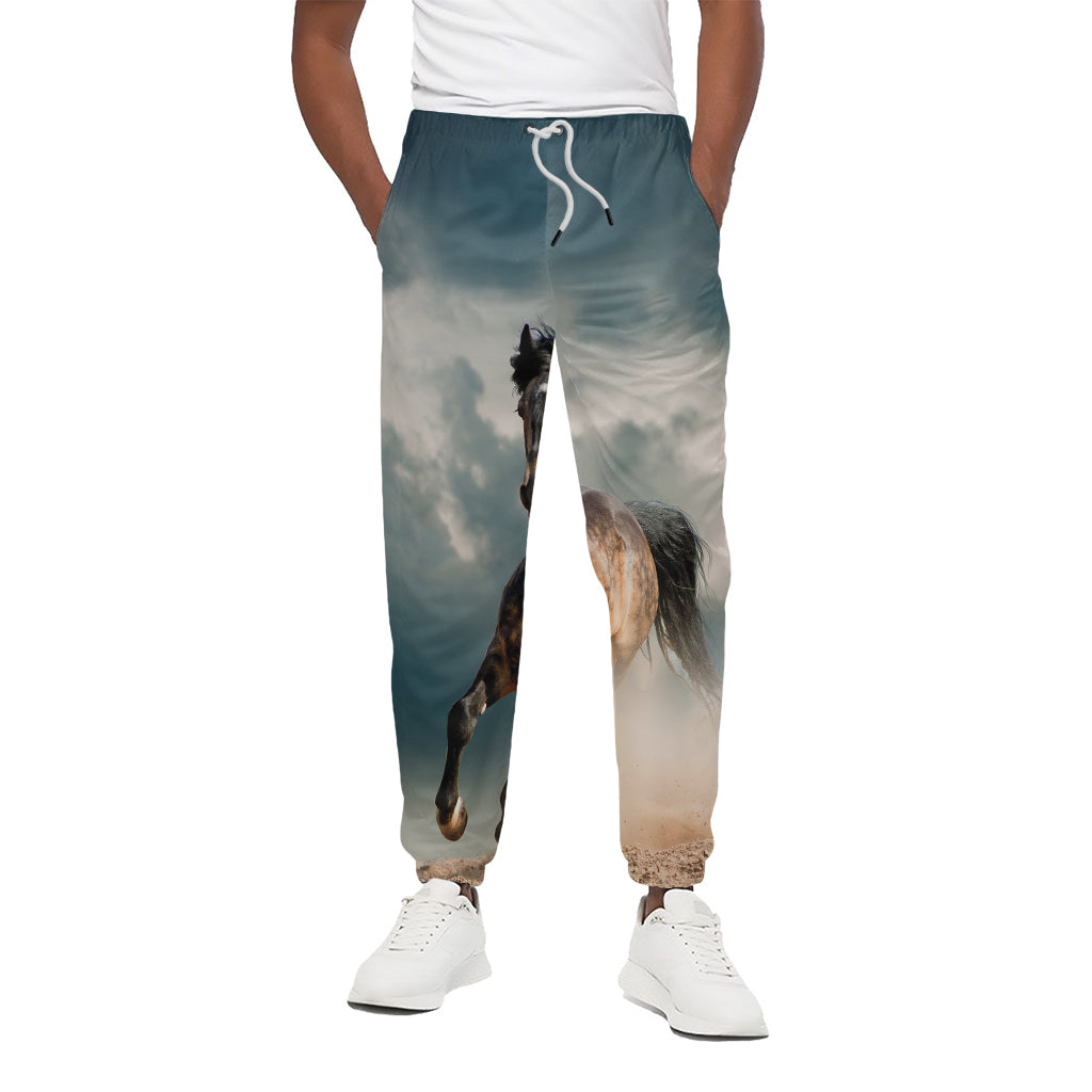 Running Wild Stallion Horse Print Cotton Pants
