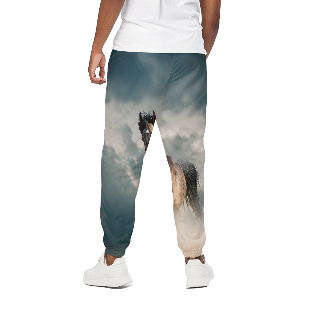 Running Wild Stallion Horse Print Cotton Pants