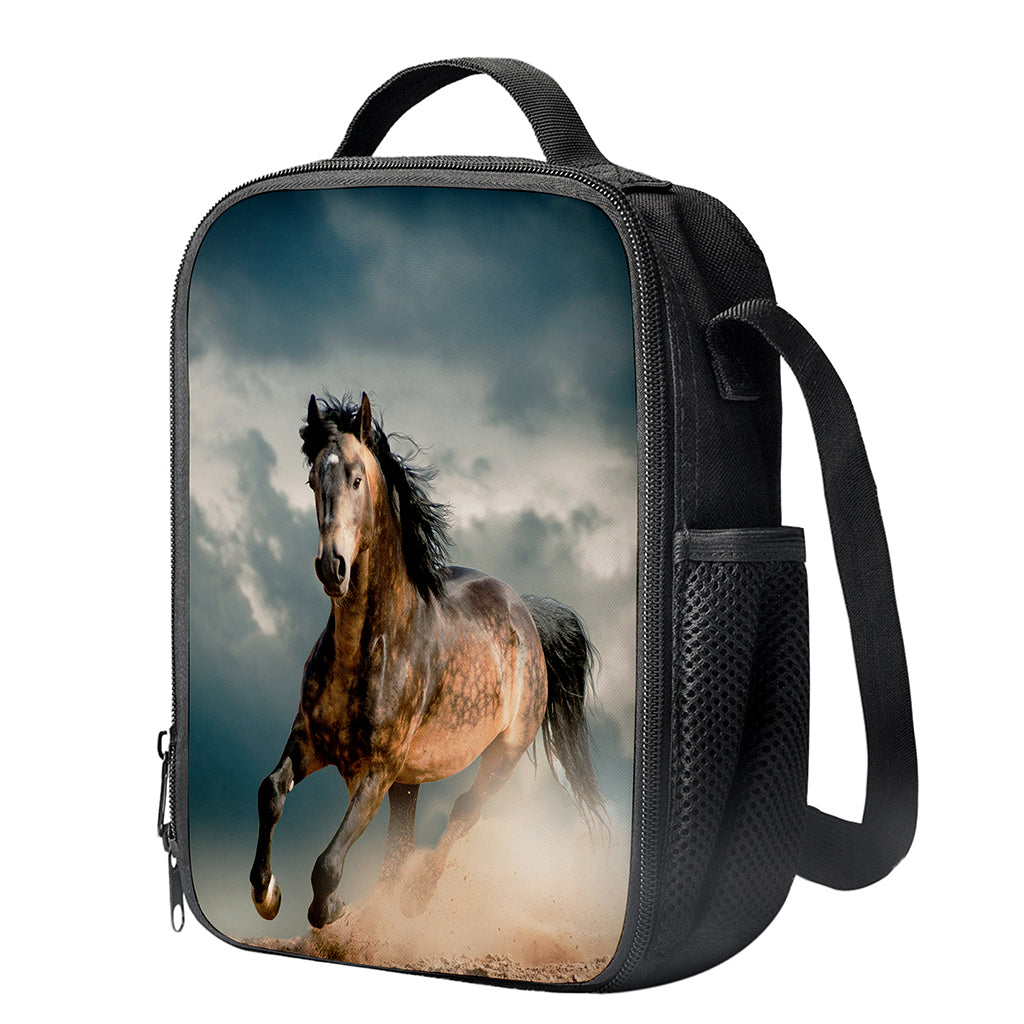 Running Wild Stallion Horse Print Crossbody Lunch Bag