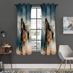 Running Wild Stallion Horse Print Curtain